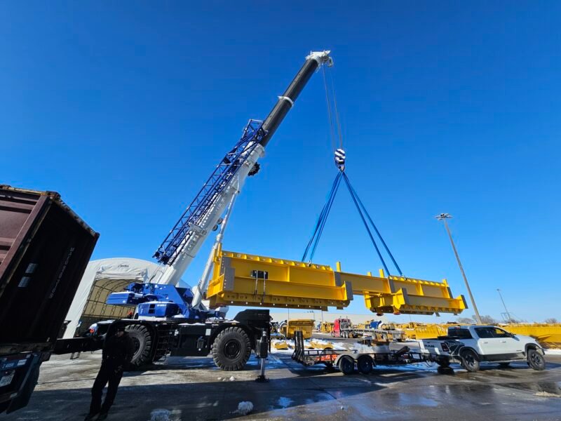 Horizon modular spreader beam in use at US jobsite for heavy lift operation